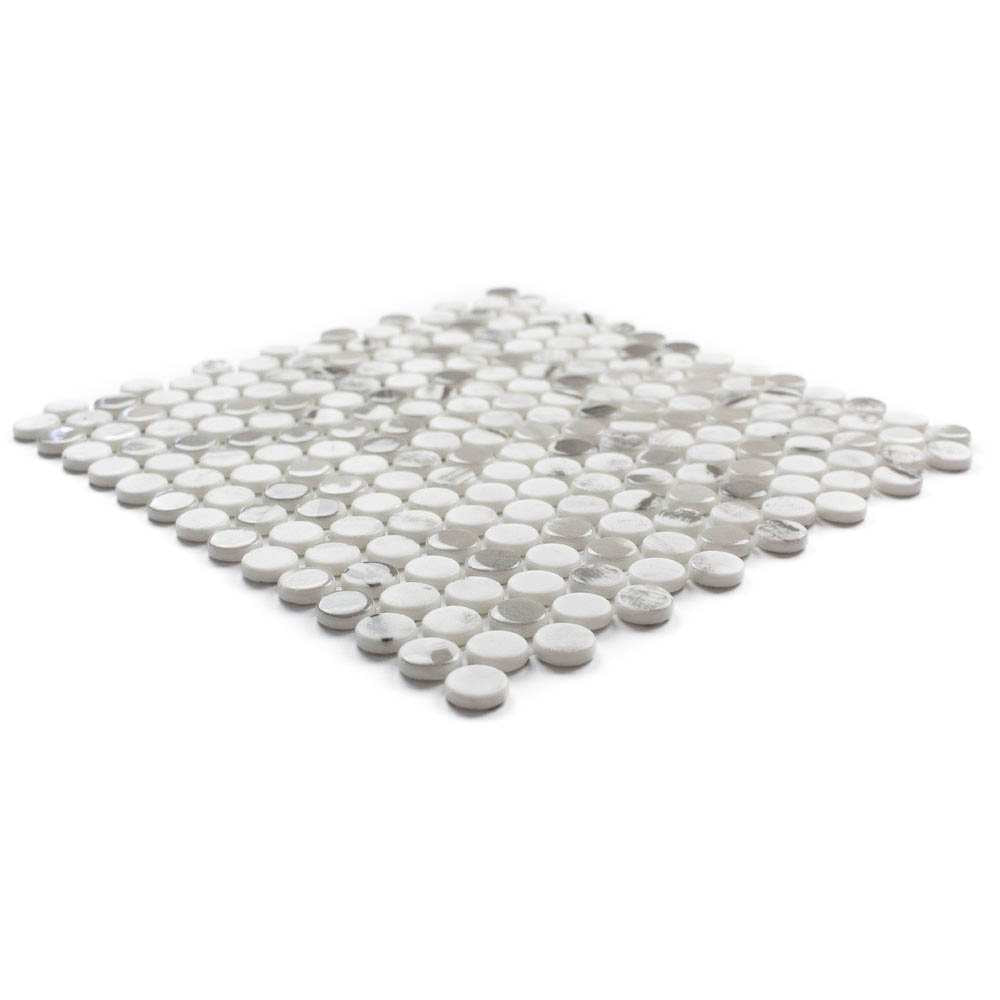 Eterna Penny 12"x12" Recycled Glass Mosaic Tile