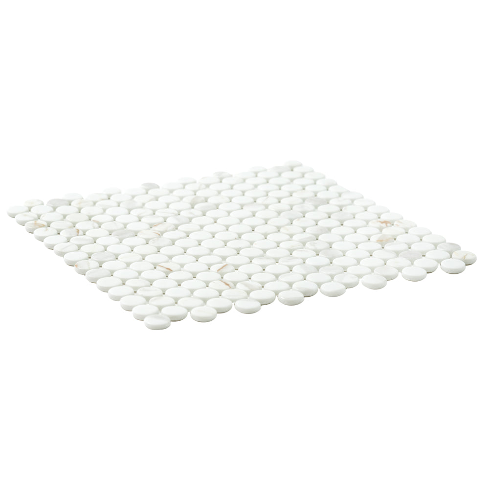 Eterna Penny 12"x12" Recycled Glass Mosaic Tile