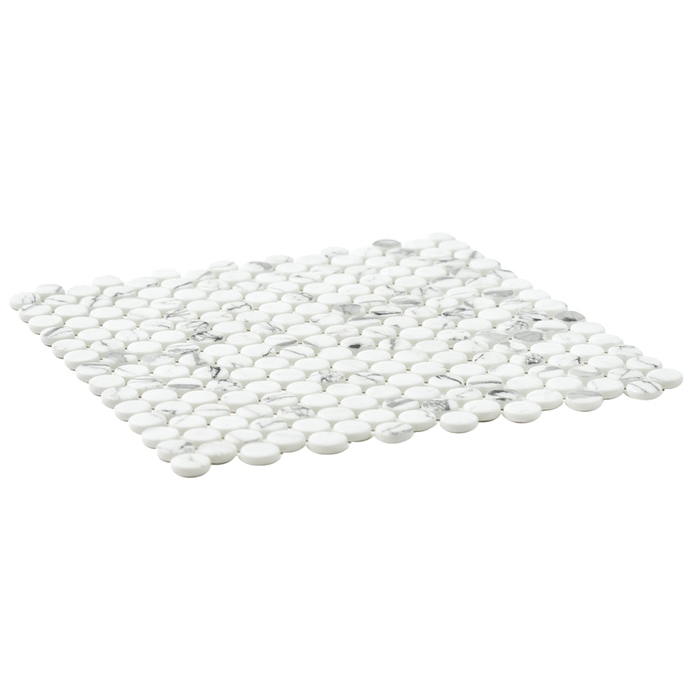 Eterna Penny 12"x12" Recycled Glass Mosaic Tile