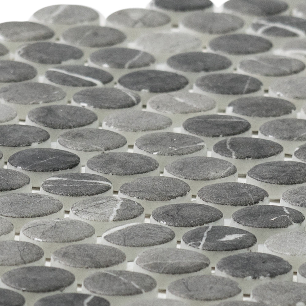 Eterna Penny 12"x12" Recycled Glass Mosaic Tile