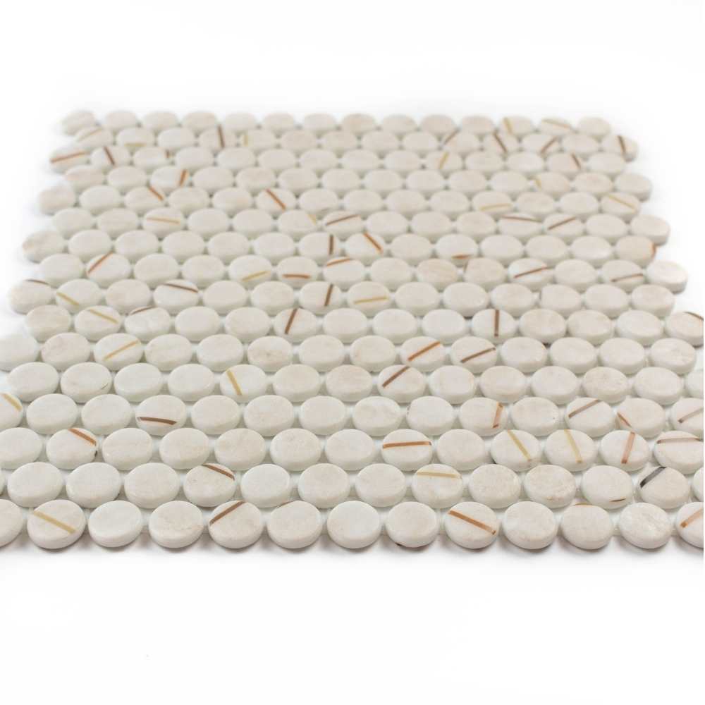 Eterna Penny 12"x12" Recycled Glass Mosaic Tile