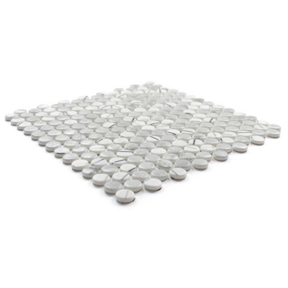 Eterna Penny 12"x12" Recycled Glass Mosaic Tile