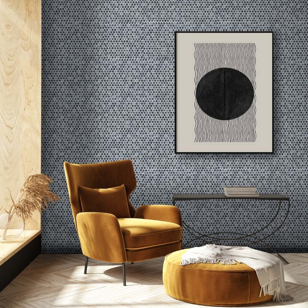 Eterna Penny 12"x12" Recycled Glass Mosaic Tile