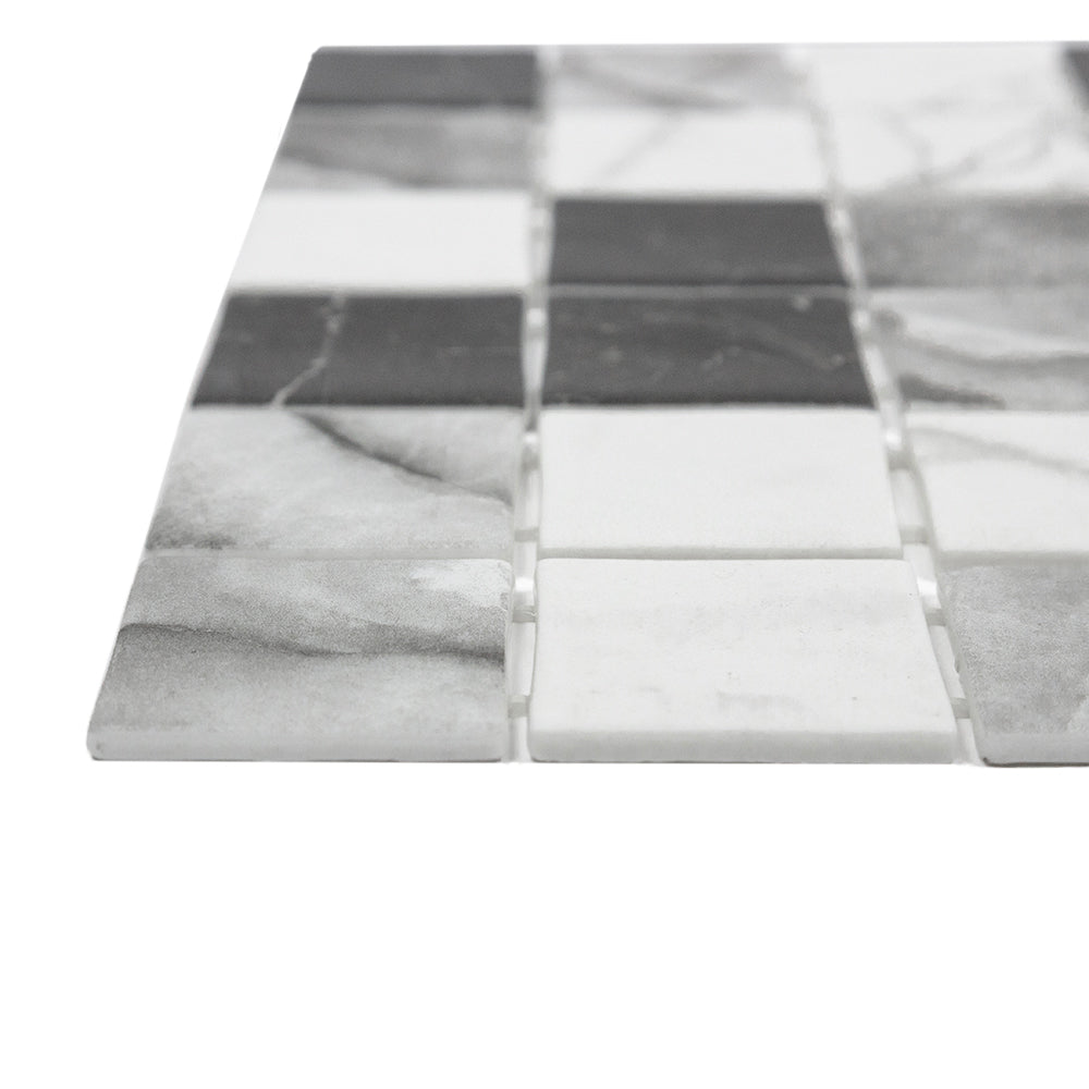 Eterna Square 12" x 12" Glass Mosaic Wall & Floor Tile