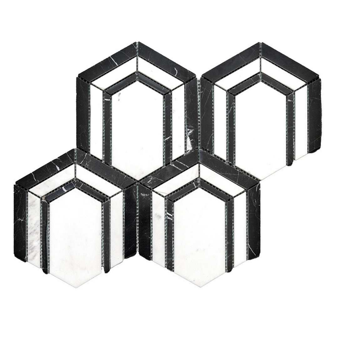 Argos Peak Hexagon Blanco Carrara 0.83 sf/
