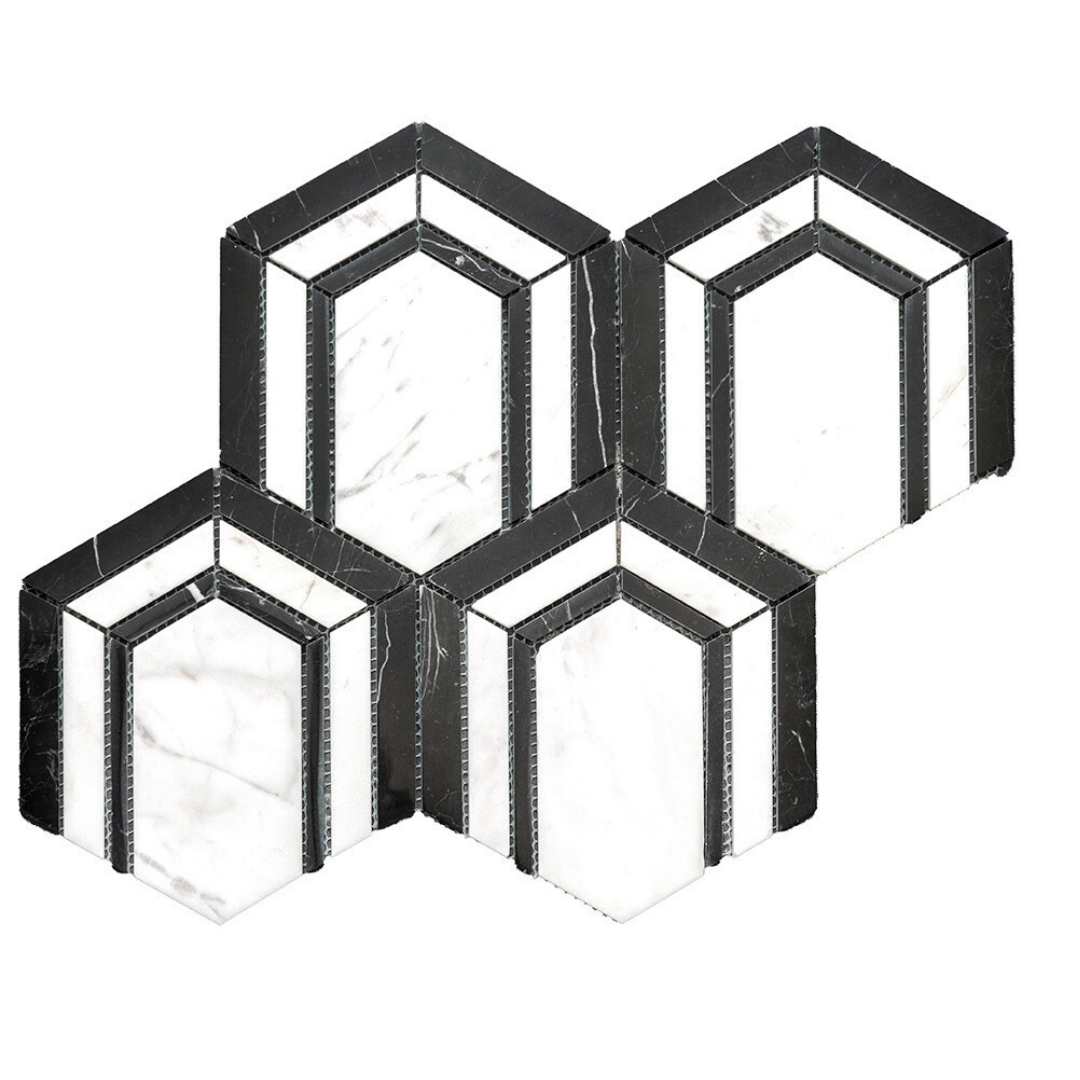 Argos Peak Hexagon Blanco Carrara 0.83 sf/