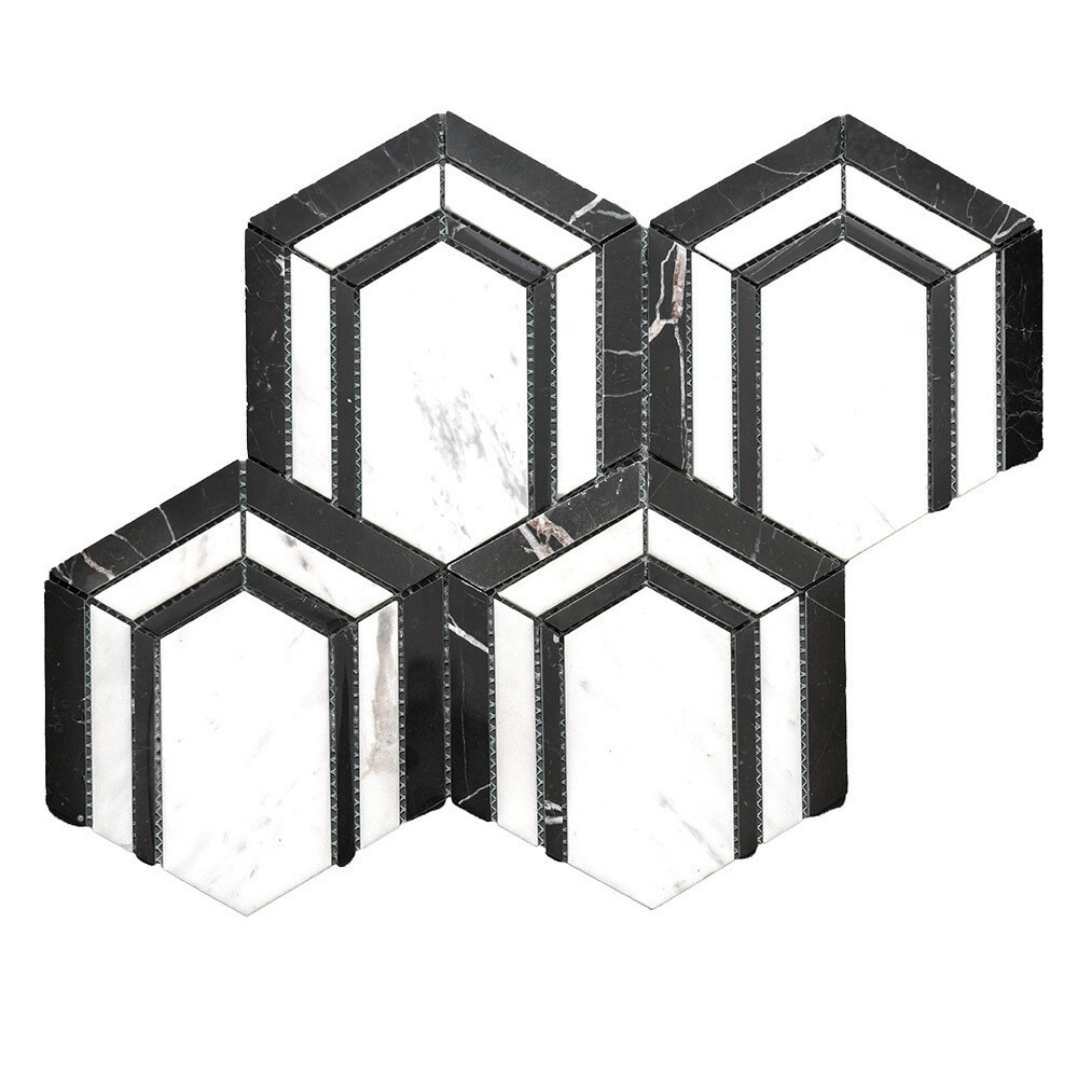 Argos Peak Hexagon Blanco Carrara 0.83 sf/
