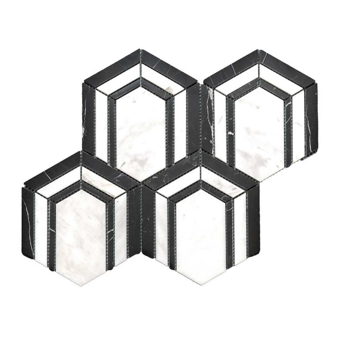 Argos Peak Hexagon Blanco Carrara 0.83 sf/