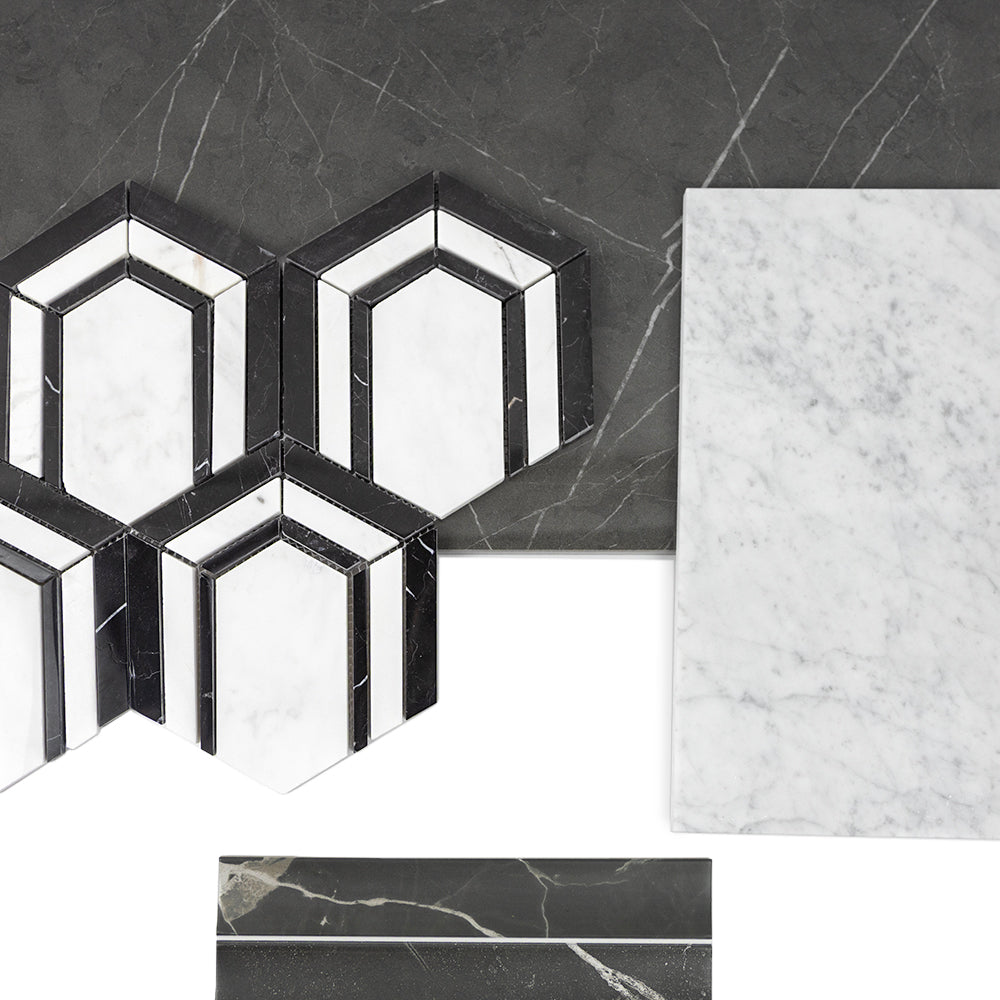 Argos Peak Hexagon Blanco Carrara 0.83 sf/