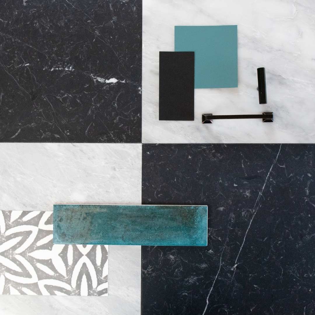 Checkmate 12" x 12" Marble Wall and Floor Tile