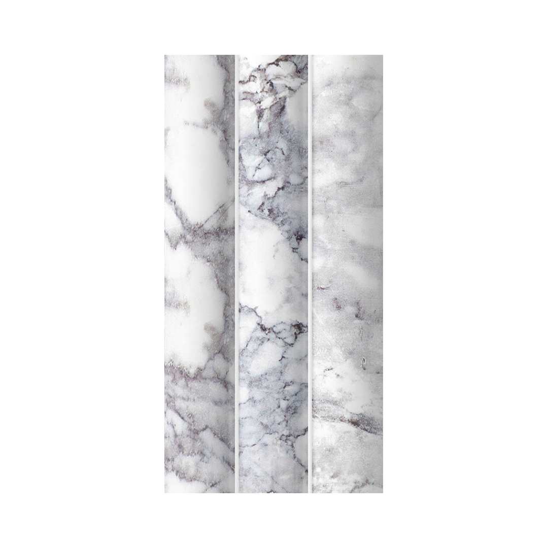 Lyrical 4.5" x 9" Matte Porcelain Fluted Wall Tile