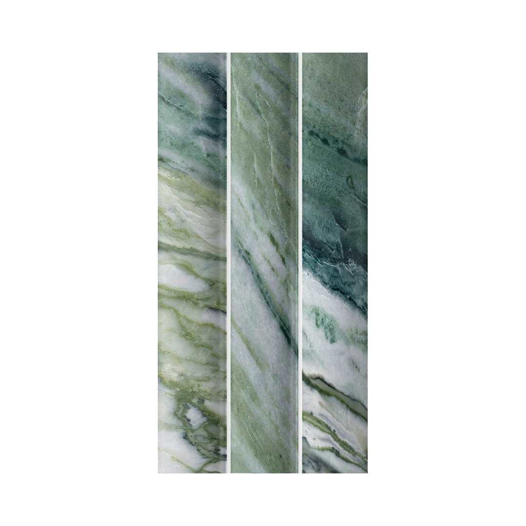 Lyrical 4.5" x 9" Matte Porcelain Fluted Wall Tile