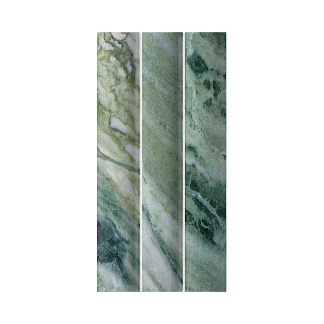 Lyrical 4.5" x 9" Matte Porcelain Fluted Wall Tile