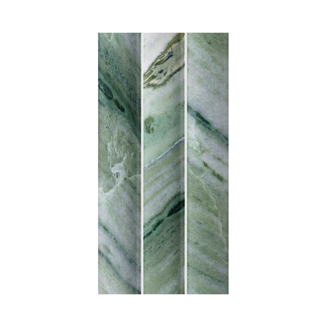 Lyrical 4.5" x 9" Matte Porcelain Fluted Wall Tile