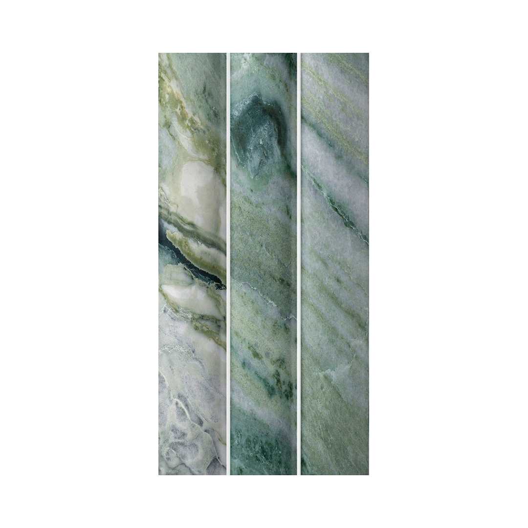 Lyrical 4.5" x 9" Matte Porcelain Fluted Wall Tile
