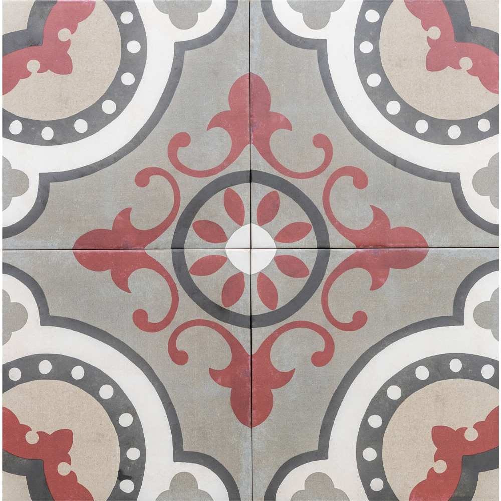 Art Deco 8" x 8" Porcelain Wall & Floor Tile