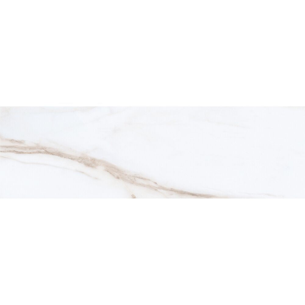 Huntington 3" x 10" Matte Ceramic Bullnose Tile Trim in White