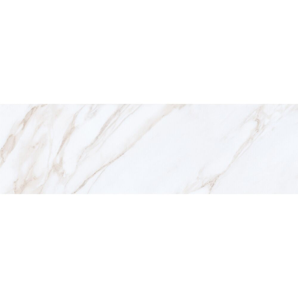 Huntington 3" x 10" Matte Ceramic Bullnose Tile Trim in White