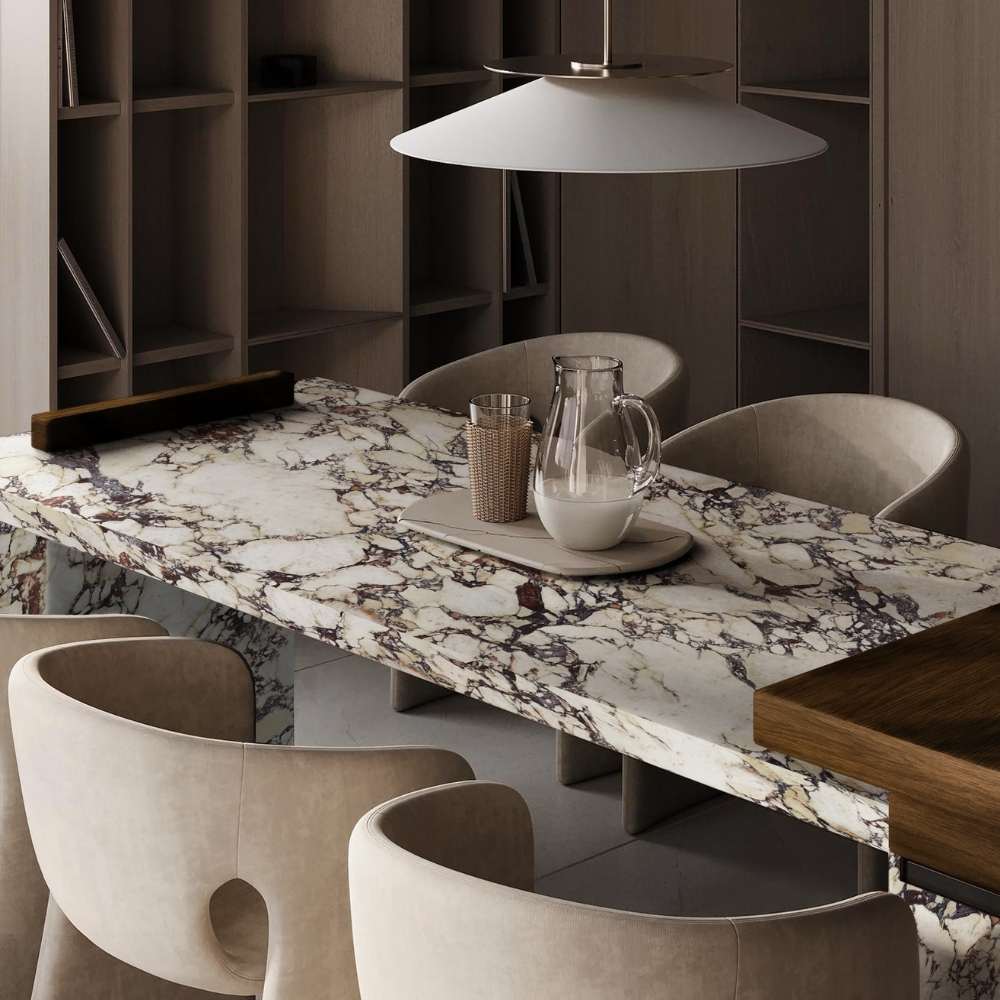 Cala Rosso 24" x 48" Glossy Porcelain Marble Look Wall & Floor Tile