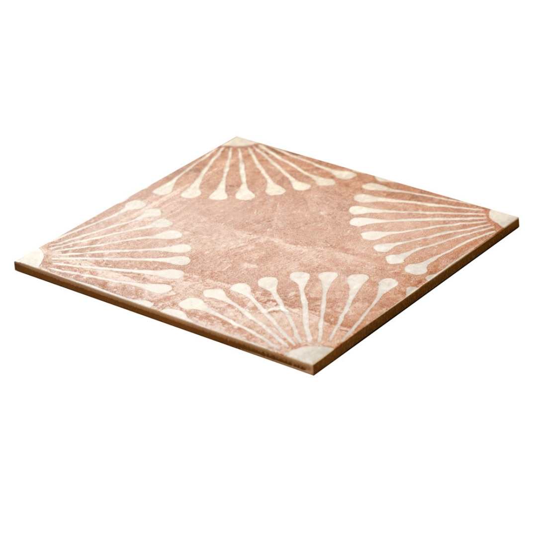 Amanecer 8" x 8" Satin Porcelain Patterned Floor & Wall Tile