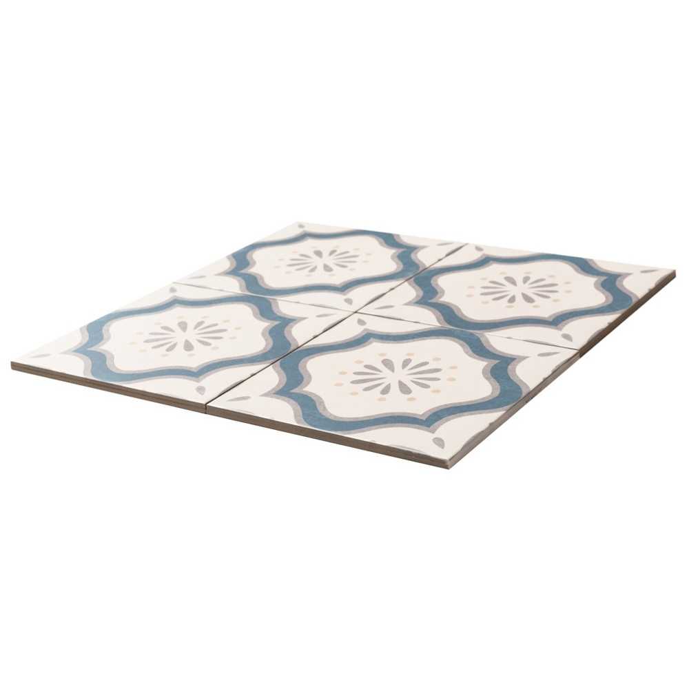 DaVinci 7.9" x 7.9" Porcelain Patterned Spanish/Moroccan Wall & Floor Tile