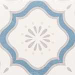 DaVinci 7.9" x 7.9" Porcelain Patterned Spanish/Moroccan Wall & Floor Tile