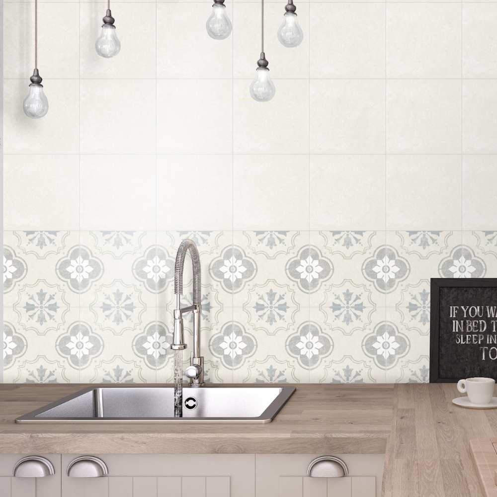 Oheka 6" x 6" Porcelain Patterned Wall & Floor Tile