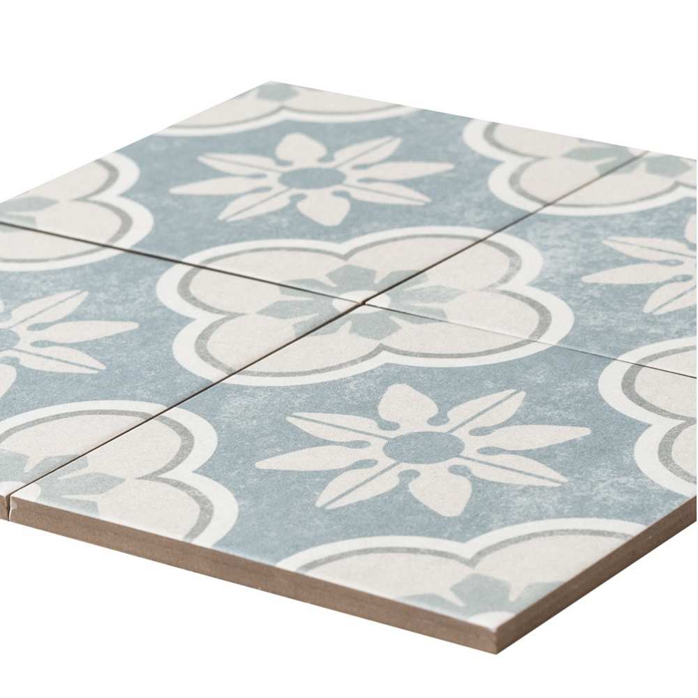 Oheka 6" x 6" Porcelain Patterned Wall & Floor Tile