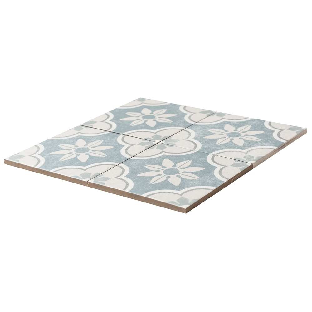 Oheka 6" x 6" Porcelain Patterned Wall & Floor Tile