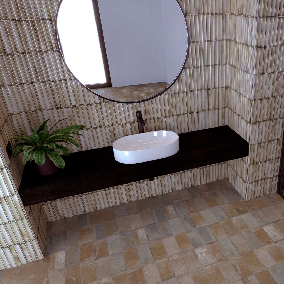 Sakura Fluted 4.5x9 Beige 6.86sf/cs
