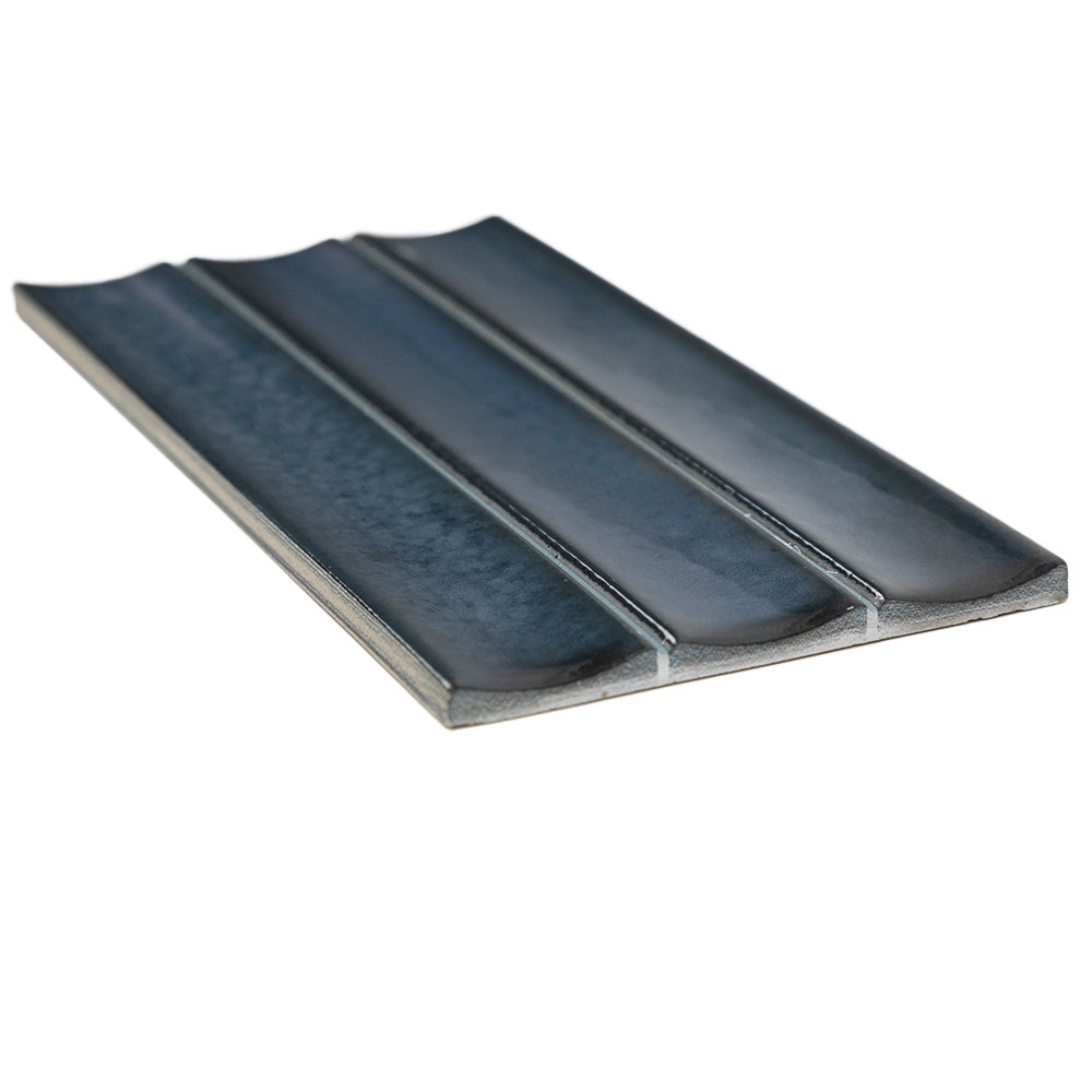 Sakura Fluted 4.5x9 Blue Night 6.86sf/cs