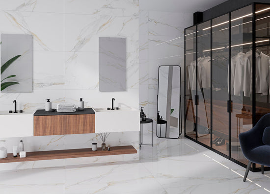Altea 24"x48" Bianco Porcelain Polished Tile