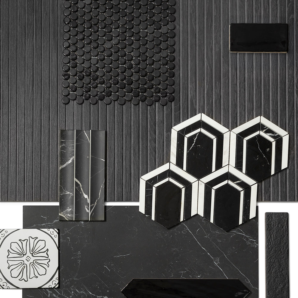 Eterna Penny Black Recycled Glass Matte and Shiny