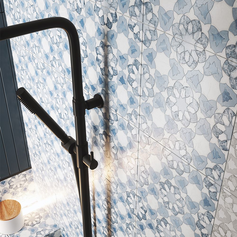Pageant 9"x9" Azul Porcelain Matte Tile