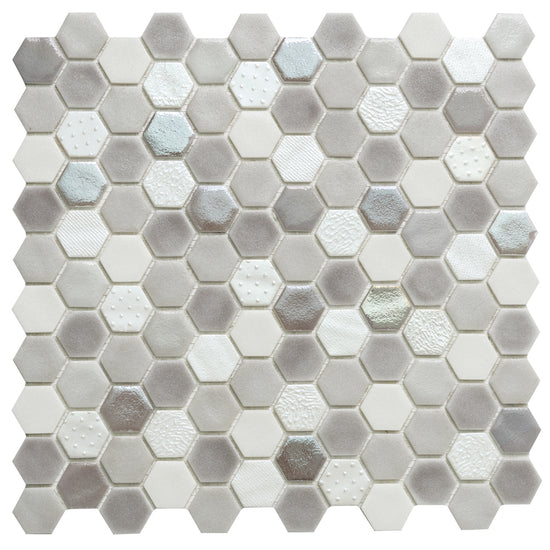 Eterna Hex 1"x1" Glass Matte Mosaic