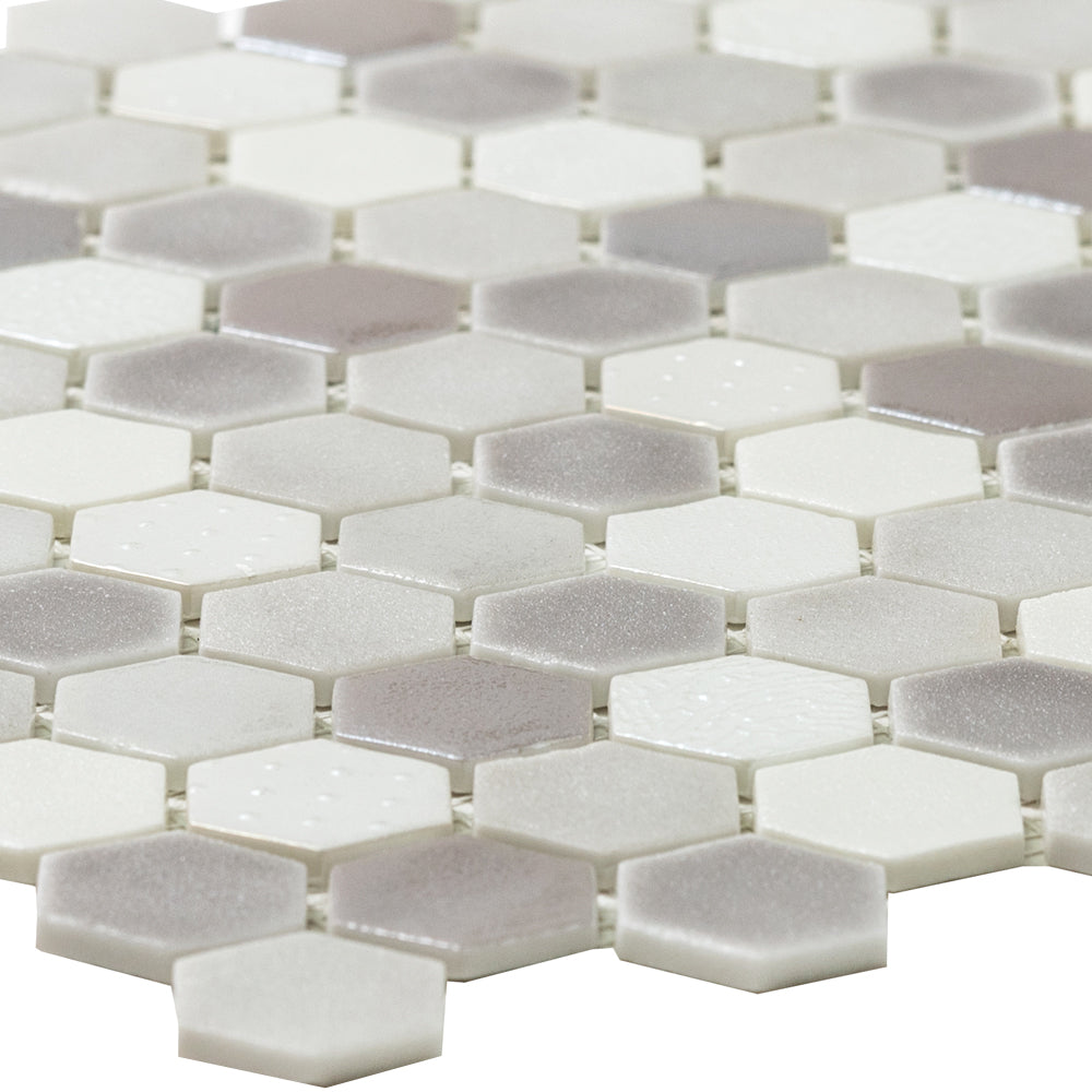 Eterna Hex 1"x1" Glass Matte Mosaic