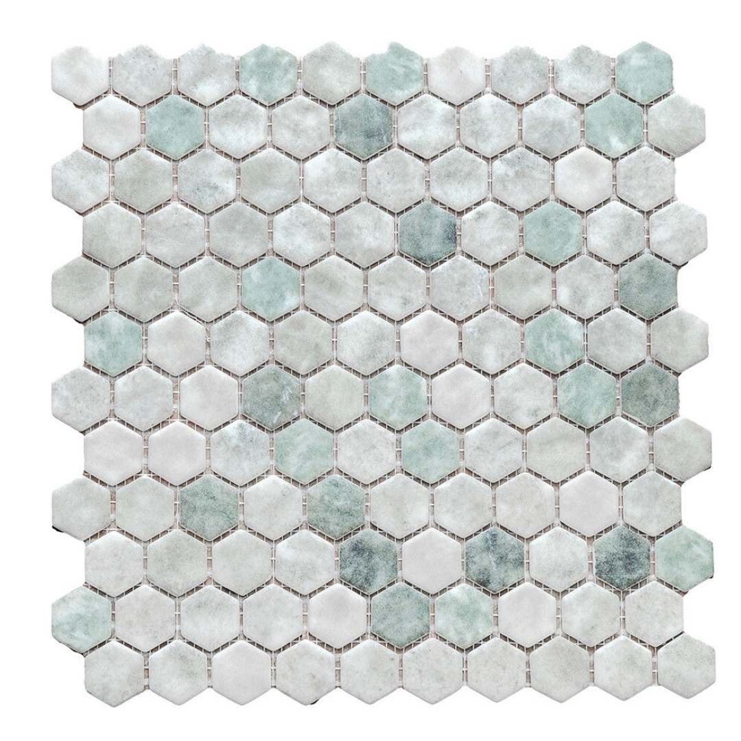 Eterna Hex 1"x1" Glass Matte Mosaic