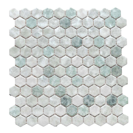 Eterna Hex 1"x1" Glass Matte Mosaic