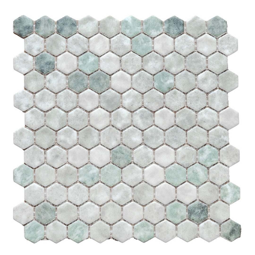 Eterna Hex 1"x1" Glass Matte Mosaic