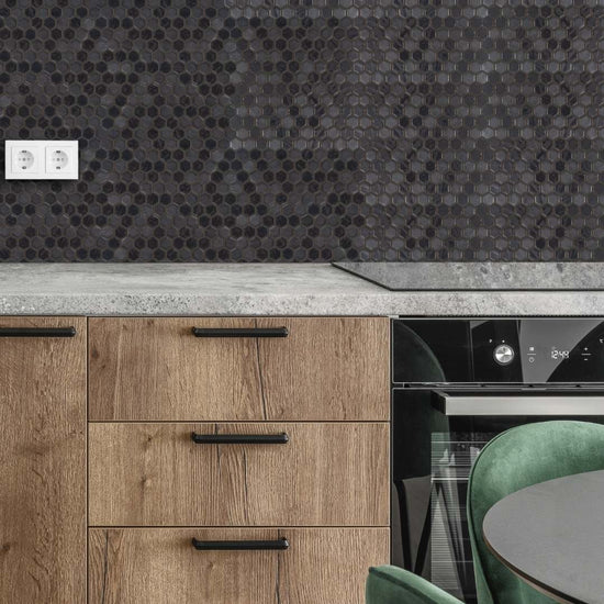 Eterna Hex 1"x1" Glass Matte Mosaic
