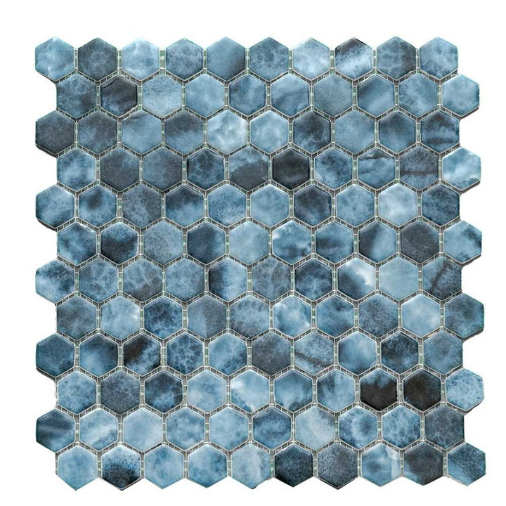 Eterna Hex 1"x1" Glass Matte Mosaic