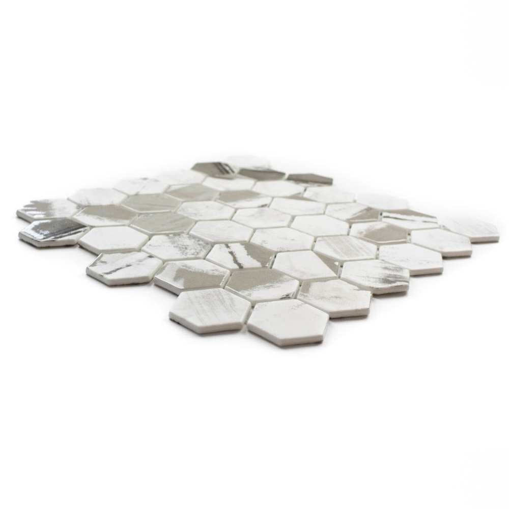 Eterna Hex 2" x 2" Alaia Recycled Glass Matte Mosaic