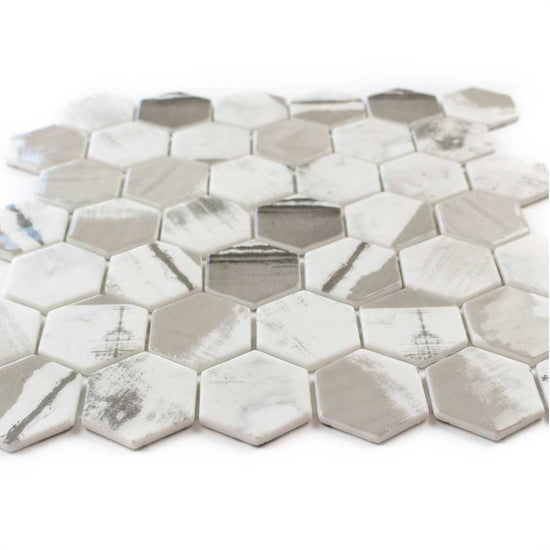 Eterna Hex 2"x2" Recycled Glass Matte Mosaic