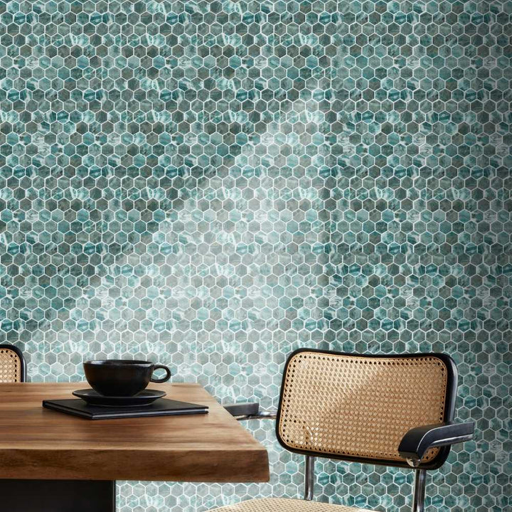 Eterna Hex 2"x2" Glass Satin Mosaic
