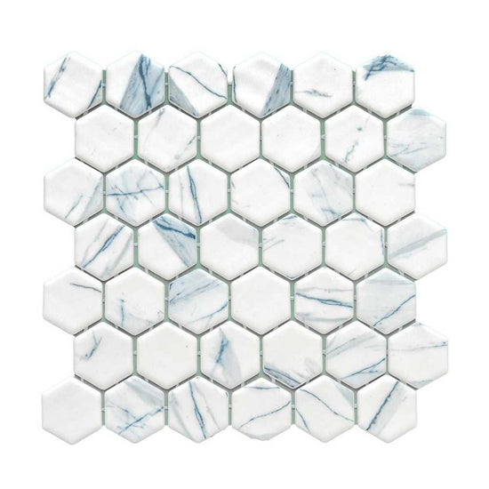 Eterna Hex 2"x2" Glass Matte Mosaic