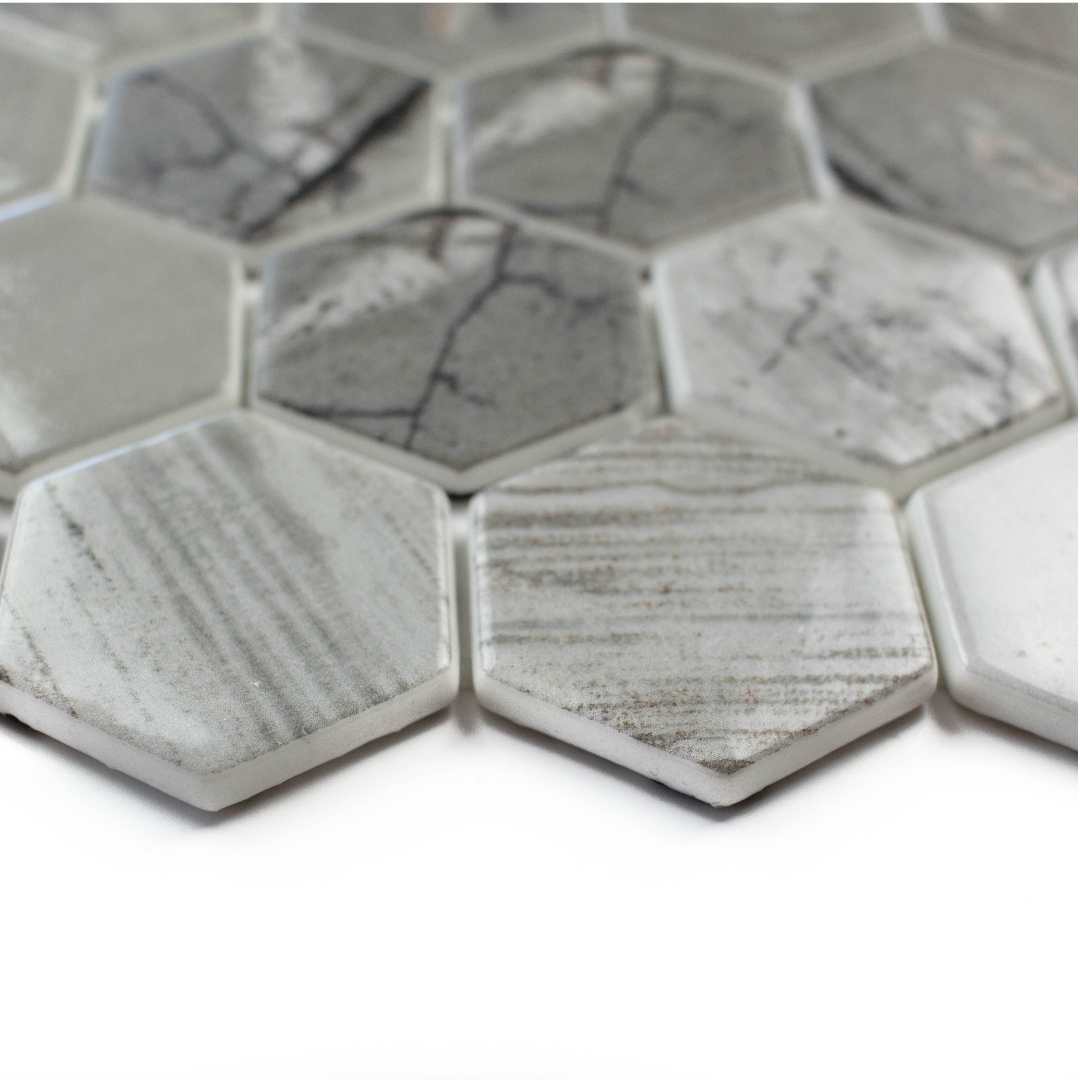 Eterna Hex 2"x2" Recycled Glass Matte Mosaic