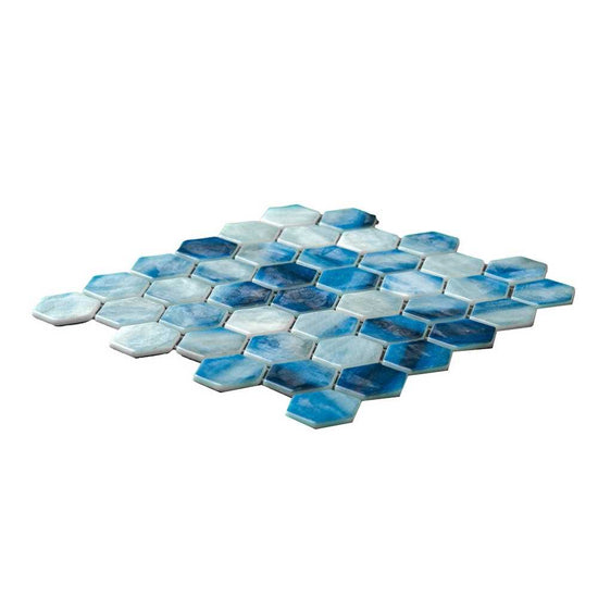 Eterna Hex 2" x 2" Dolan Glass Glossy Mosaic