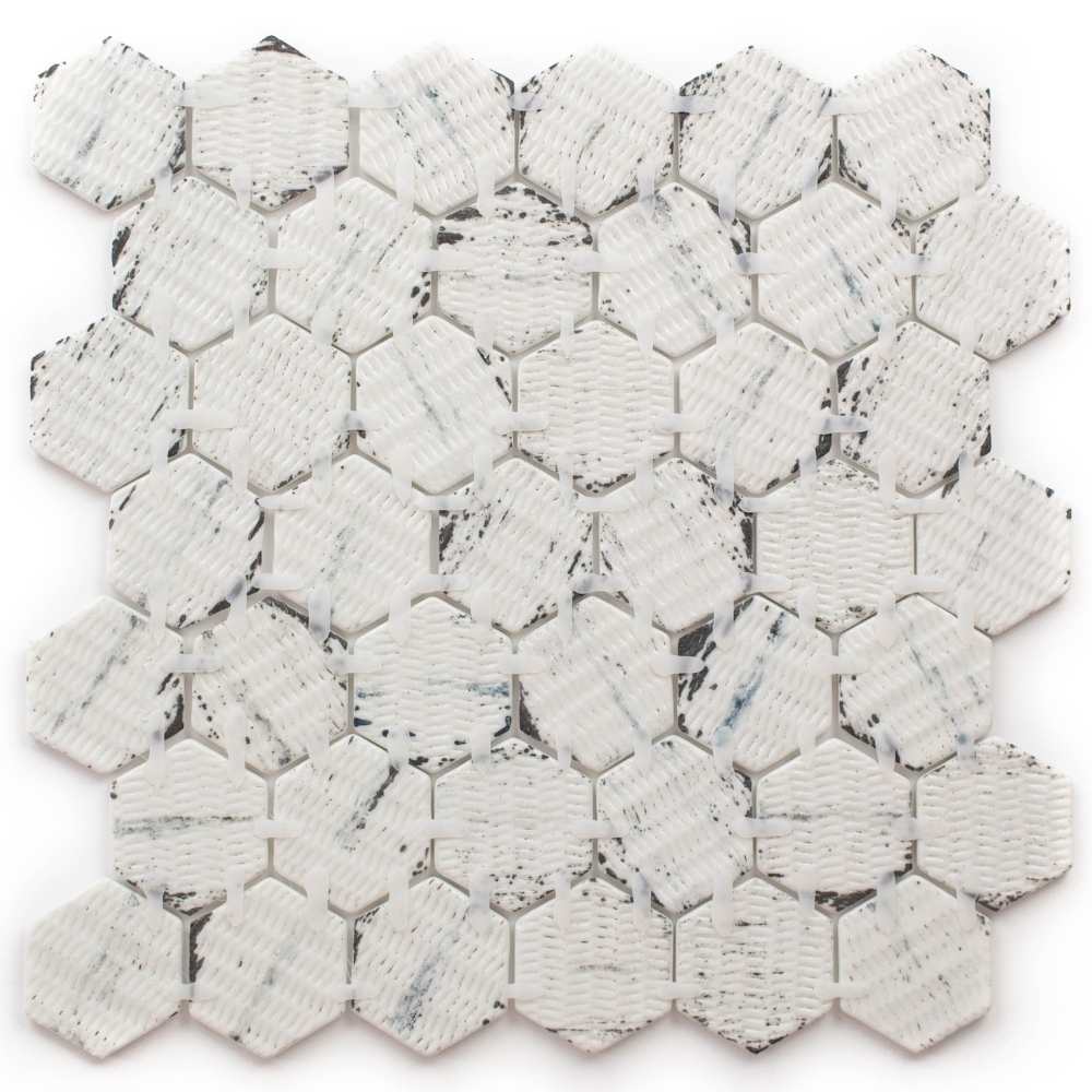 Eterna Hex 2"x2" Recycled Glass Matte Mosaic