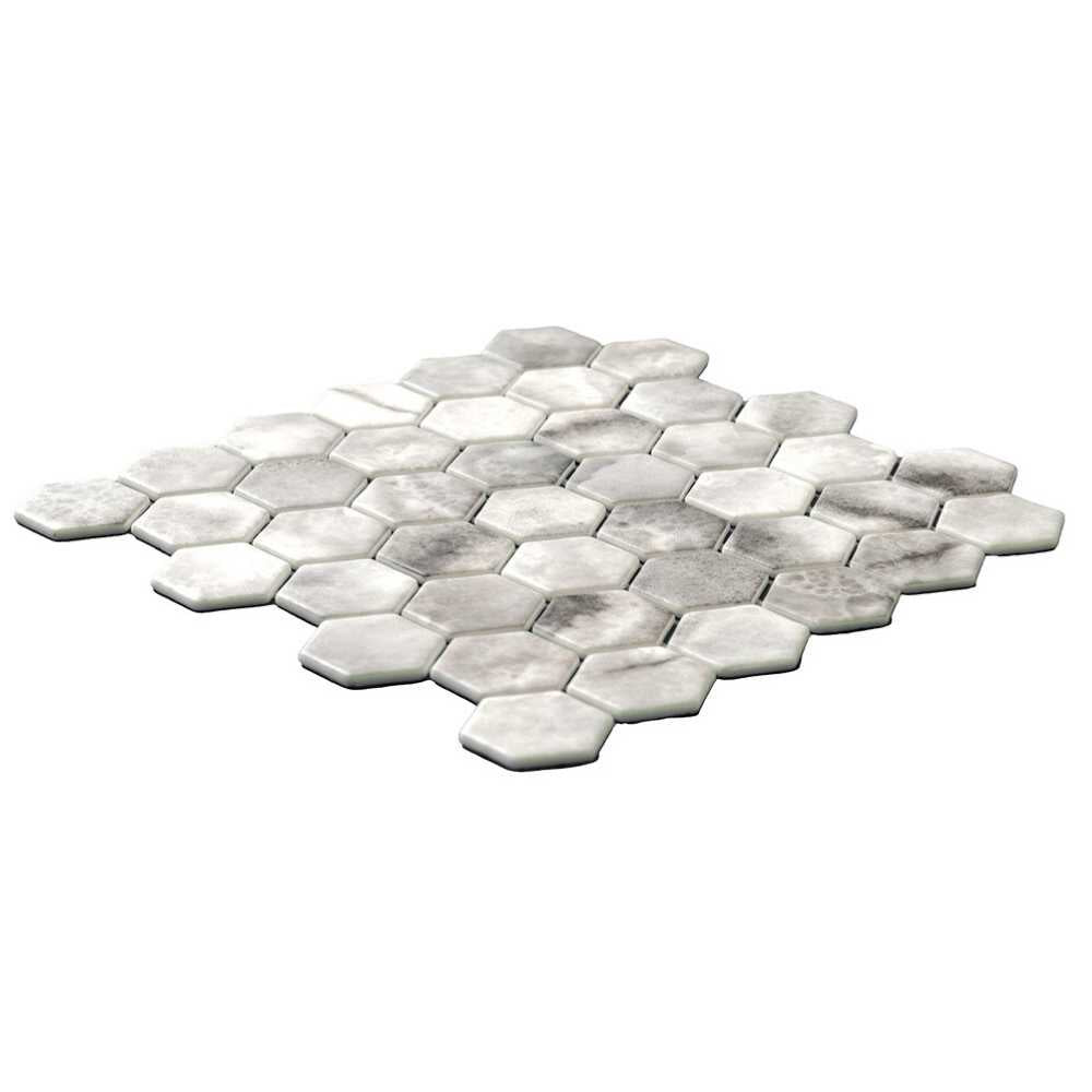 Eterna Hex 2" x 2" Onice Glass Matte Mosaic