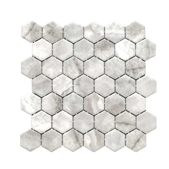 Eterna Hex 2"x2" Glass Matte Mosaic